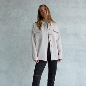 LA Hearts Oversized Shacket - PacSun